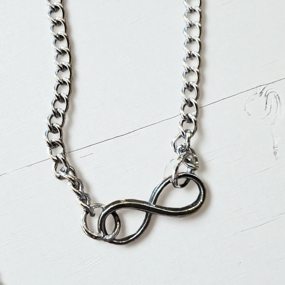 Vintage Dainty and Delicate Infinity Symbol Necklace and Earring Set